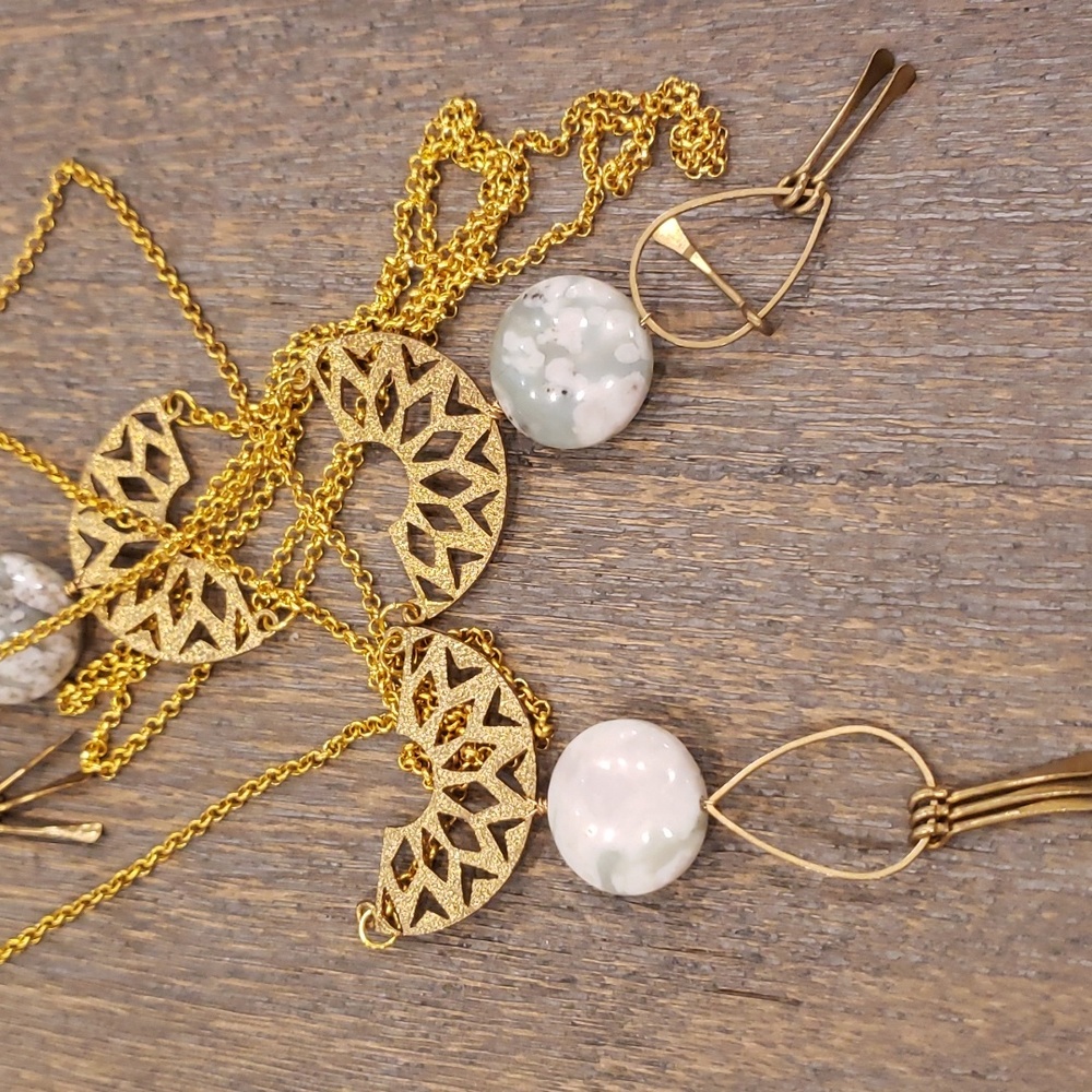 Bohemian hand crafted necklace